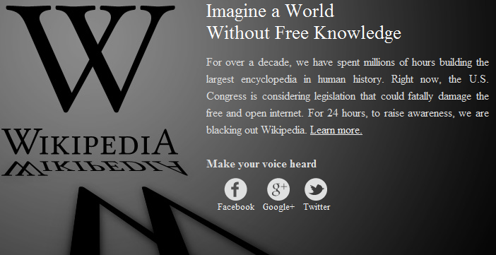 Вики-заглушка SOPA